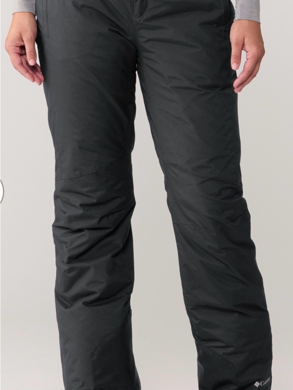 Columbia Black Snow Pants with Blue Trim